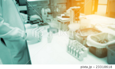 Out of focus works in chemistry laboratory. Out of focus works in chemistry laboratory. 23318618