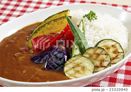 夏野菜カレーの写真素材