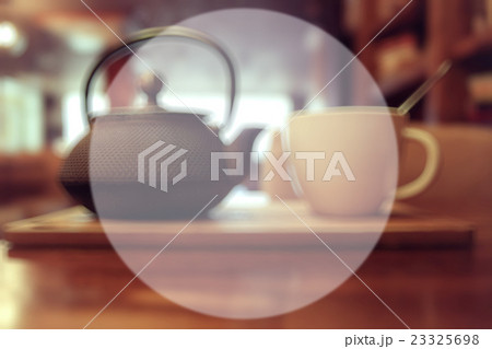 white circle frame for text theme cafe blurred background 23325698