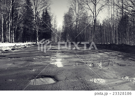 broken road spring holes 23328186