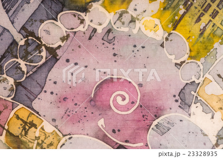 Spiral, fragment, hot batik, background texture 23328935