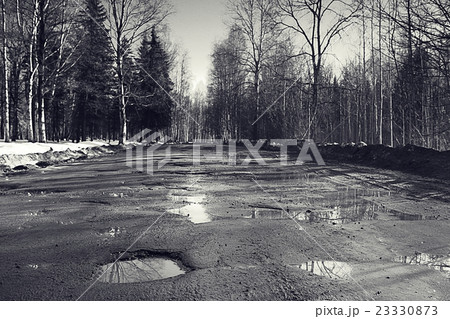 broken road spring holes 23330873