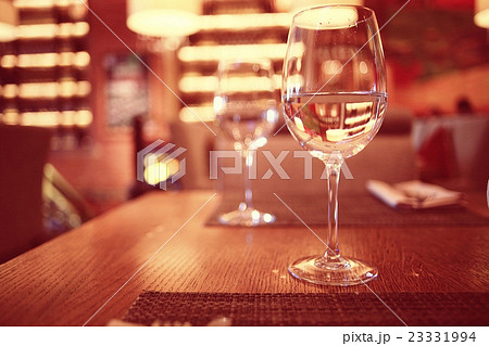 Glassware in the interior of the restaurant Glassware in the interior of the restaurant 23331994