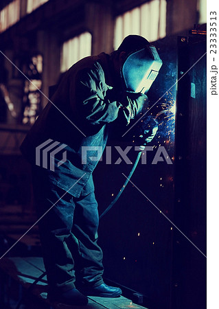 welder working at the factory welder working at the factory 23333513