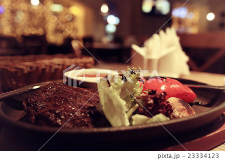 view of the restaurant warm toning view of the restaurant warm toning 23334123