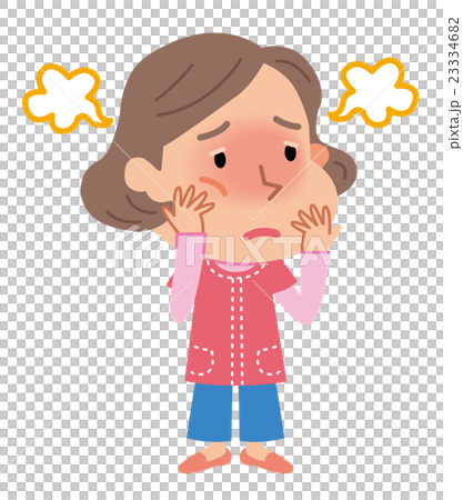 Menopausal hot flashes Illustration 23334682