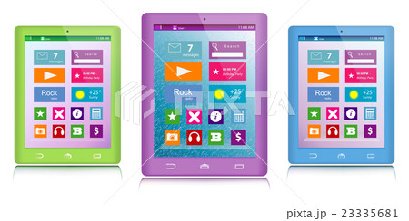 Set of color tablet computers Set of color tablet computers 23335681