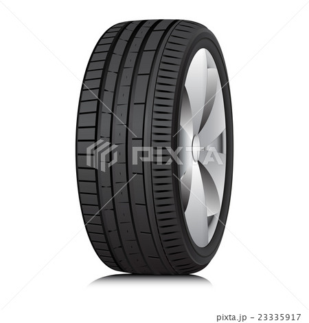 Tyre. Wheel. Vector. 23335917