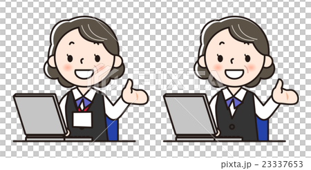 女性スタッフ-パソコン 23337653