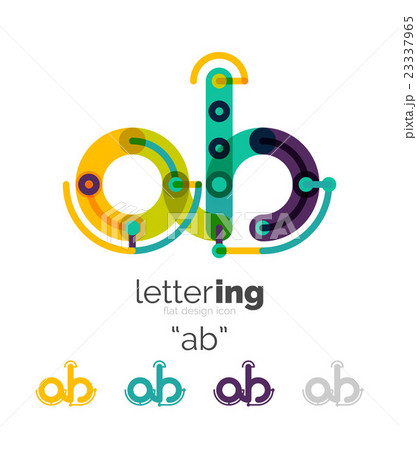 Letter logo line concept 23337965