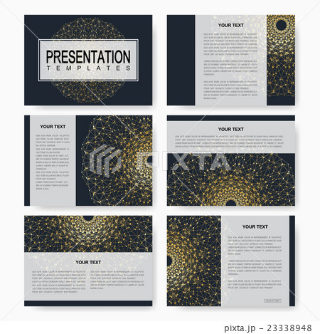 Golden set of vector templates for multipurpose 23338948