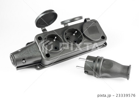 Electrical triple socket with plug 23339576