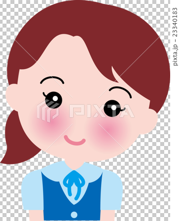 Reception desk Smiling female staff 23340183