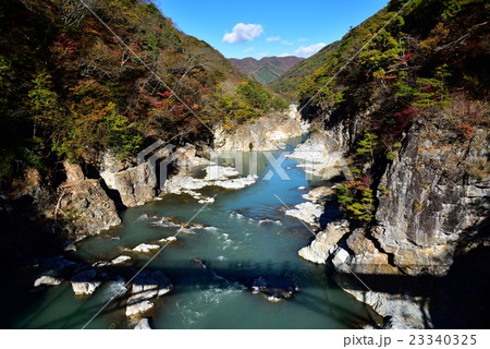 鬼怒川渓谷の写真素材