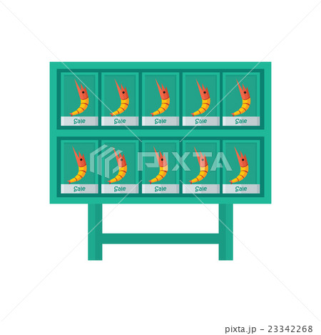 yellow shrimp market vector yellow shrimp market vector 23342268