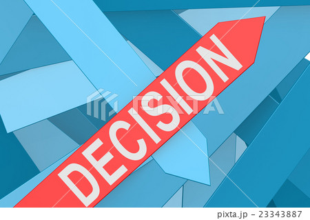 Decision arrow pointing upward Decision arrow pointing upward 23343887