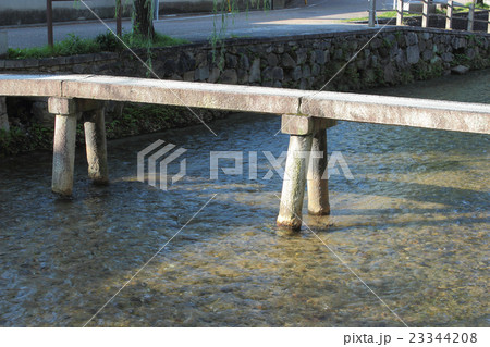 京都　白川　行者橋 23344208
