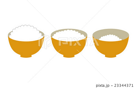 ご飯 お茶碗のイラスト素材 23344371 Pixta