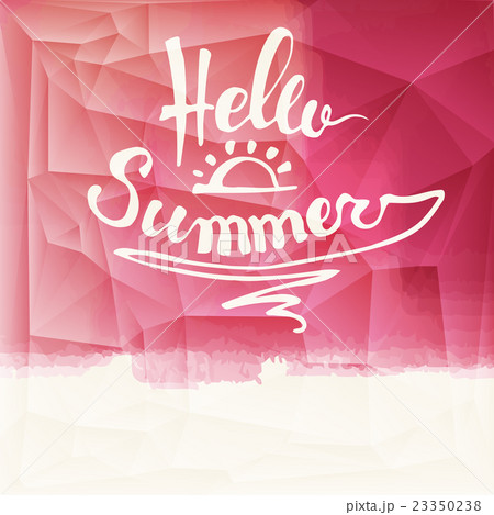 Watercolor watermelons and lettering hello summer 23350238