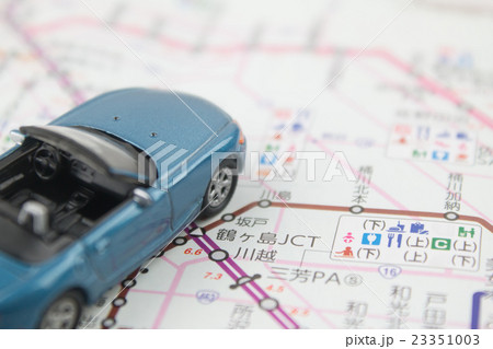 地図 関越道路インター 23351003