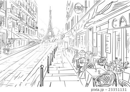Ginza street scenery sketch, japan illustration image_picture free download  401694910_lovepik.com