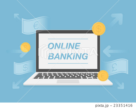 Online Banking. Fintech Concept Illustration. Online Banking. Fintech Concept Illustration. 23351416