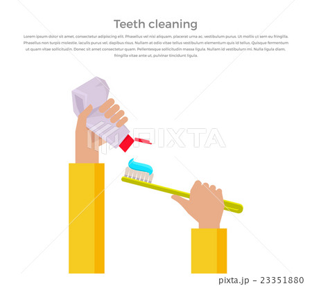 Teeth Cleaning Concept Design Banner Teeth Cleaning Concept Design Banner 23351880