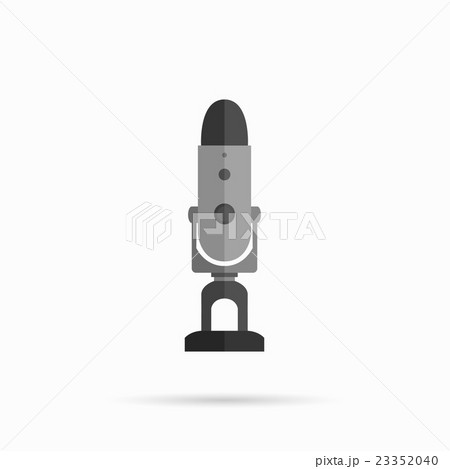 Microphone Design Flat Isolated 23352040
