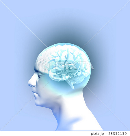 Abstract Human Head with a Brain. Abstract Human Head with a Brain. 23352159