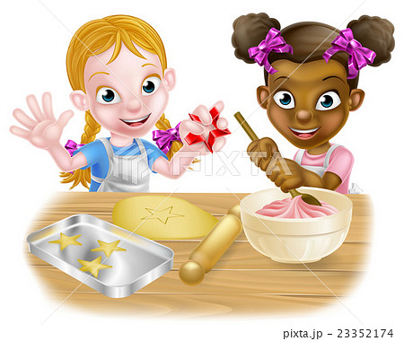 Girls Baking Cakes Girls Baking Cakes 23352174