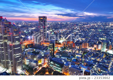 夜景100選・都庁 南展望室からの夜景 夜景100選・都庁 南展望室からの夜景 23353602