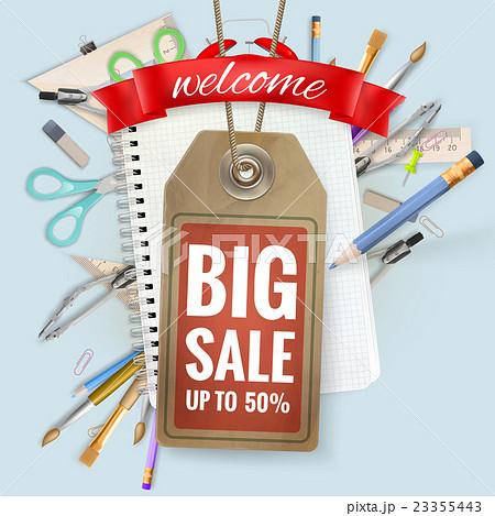 Back to School sale background. EPS 10 Back to School sale background. EPS 10 23355443