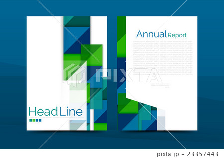 Geometric shapes design a4 cover 23357443