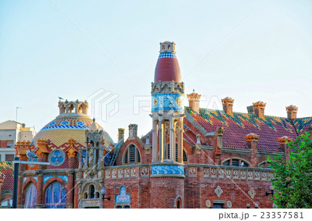 Detail of Hospital de Sant Pau in Barcelona Detail of Hospital de Sant Pau in Barcelona 23357581