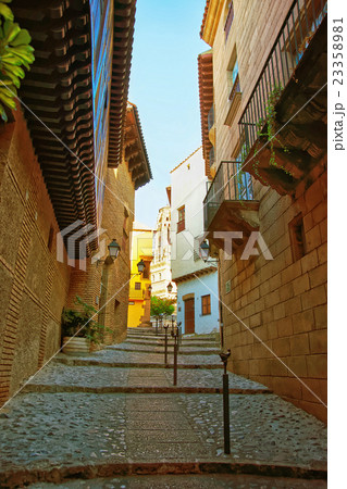 Street in Spanish Village in Barcelona Street in Spanish Village in Barcelona 23358981