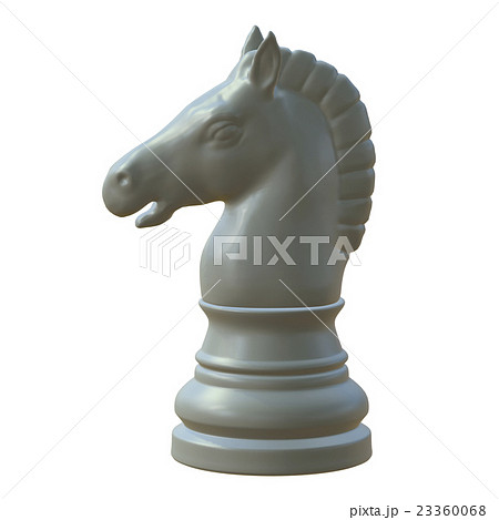 isolated chess figurine 3d illustration 23360068