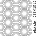 Repeating geometric hexagons with dotted lines.  23361512