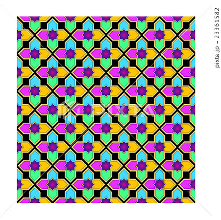 Islamic Star Seamless Pattern Vol 2 Black 23361582