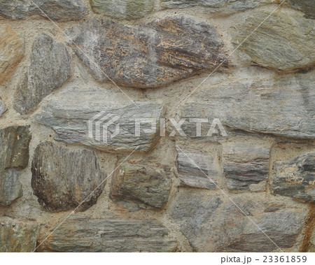 closeup of small modern cottage natural stone wall 23361859