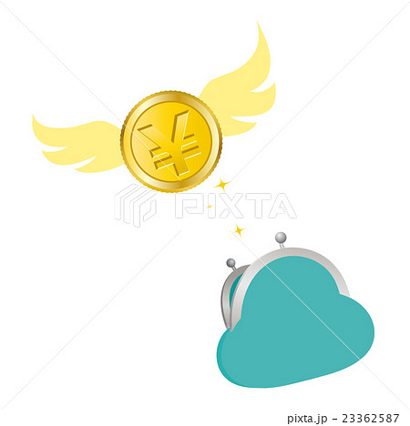 財布から羽ばたくお金 財布から羽ばたくお金 23362587