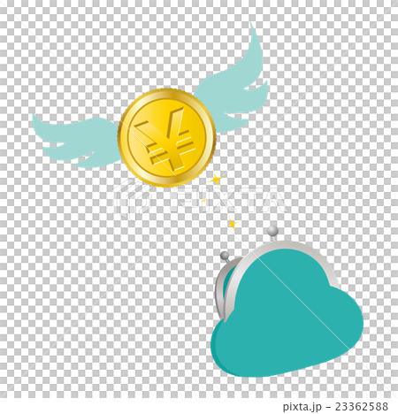 財布から羽ばたくお金 23362588