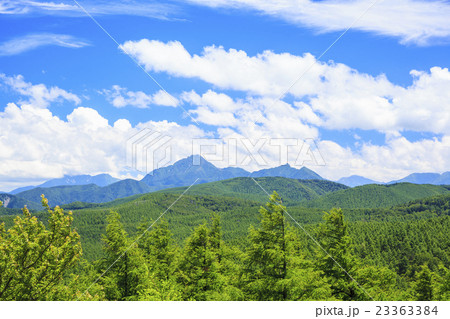 入笠山山頂から望む南アルプス甲斐駒ヶ岳 長野県富士見町 入笠山山頂から望む南アルプス甲斐駒ヶ岳 長野県富士見町 23363384