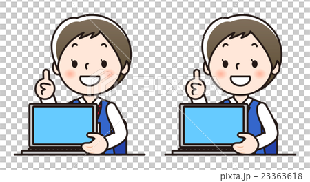 女性スタッフ-パソコン 女性スタッフ-パソコン 23363618