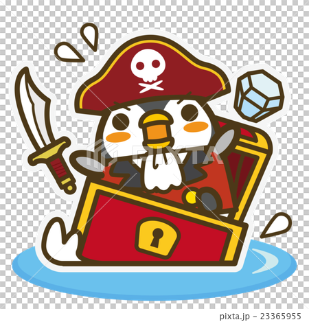 Penguin cafe pirate + treasure box 23365955