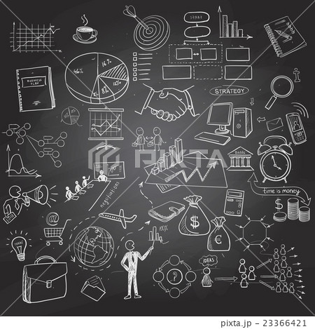 hand draw business icon 23366421