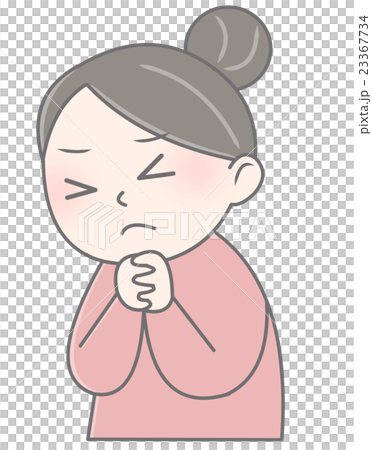 女性 祈るのイラスト素材