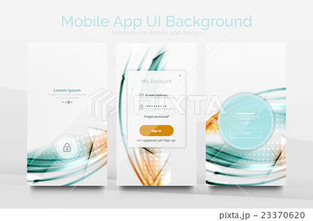 Mobile application interface background design 23370620