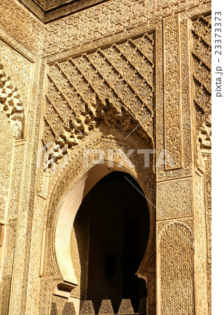 Detail of the beautiful tile mosaic decoration Detail of the beautiful tile mosaic decoration 23373373