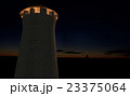 watch tower on sunset sky 3d illustration 23375064