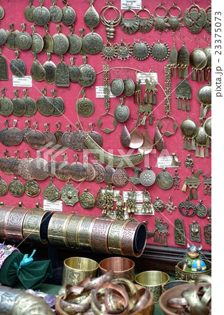 Tray with goods at a fair of medieval products 23375073